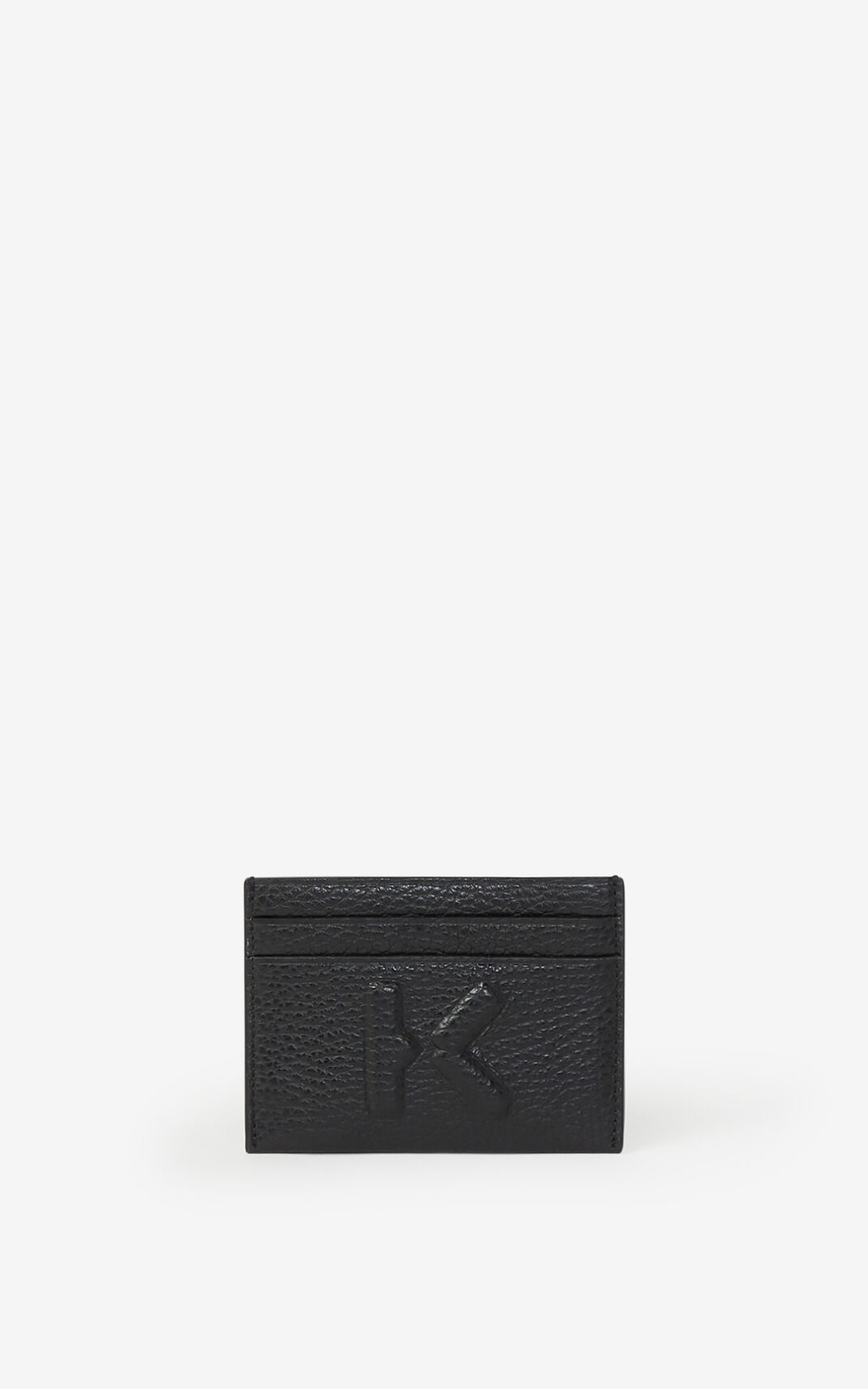 Portefeuille Kenzo Homme Imprint grained Cuir cardholder Noir FESDY-3168